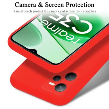 Realme C35 / Narzo 50A PRIME silikondeksel case (rød)