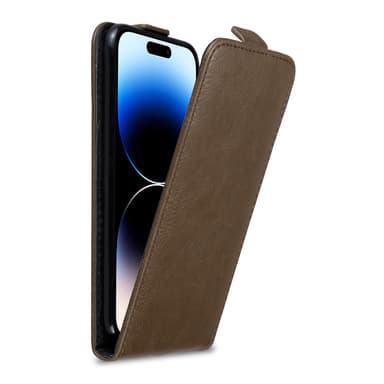 iPhone 14 PRO MAX deksel flip cover (brun)
