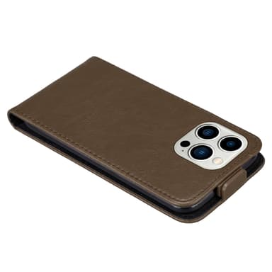 iPhone 14 PRO MAX deksel flip cover (brun)