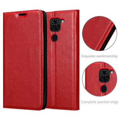 Xiaomi RedMi NOTE 9 lommebokdeksel case (rød)