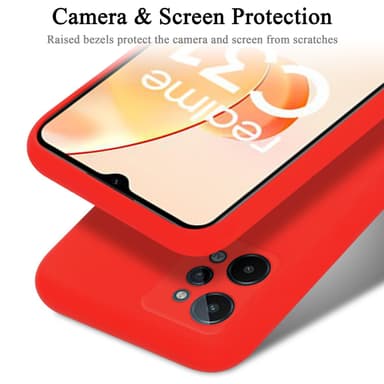 Realme C31 silikondeksel case (rød)