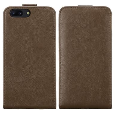 OnePlus 5 deksel flip cover (brun)