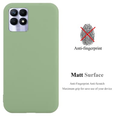 Deksel Realme 8i / Narzo 50 4G Silikon cover (grønn)