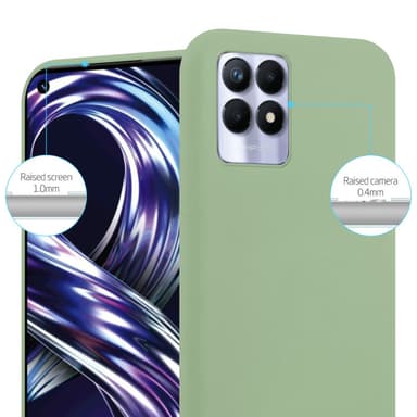 Deksel Realme 8i / Narzo 50 4G Silikon cover (grønn)