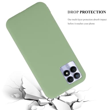Deksel Realme 8i / Narzo 50 4G Silikon cover (grønn)