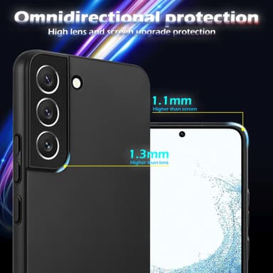 Deksel Samsung Galaxy S22 Case Cover (svart)