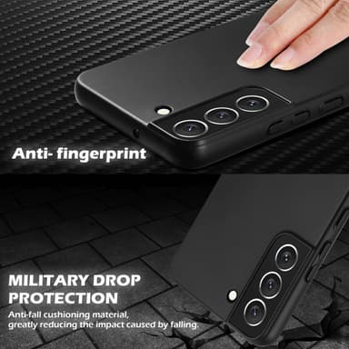 Deksel Samsung Galaxy S22 Case Cover (svart)