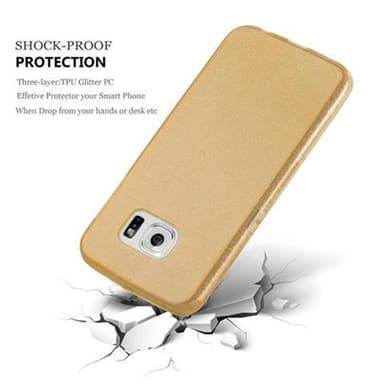 Samsung Galaxy S6 EDGE Deksel Glitter (gold)