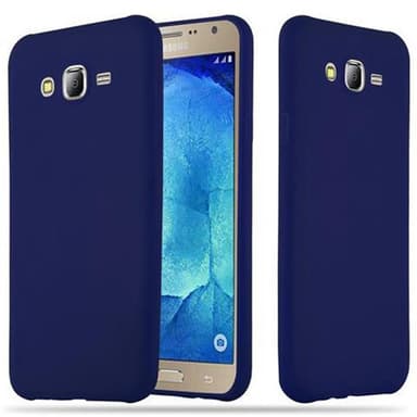 Deksel Samsung Galaxy J7 2015 Silikon cover (blå)