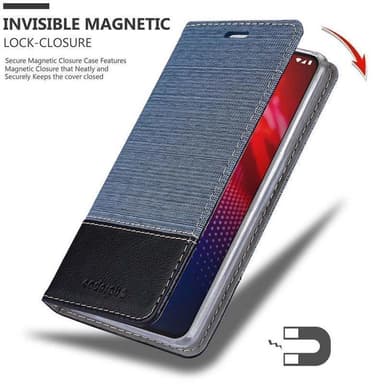 Motorola MOTO Z4 lommebokdeksel etui (blå)