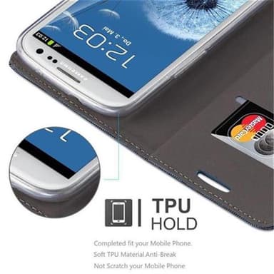 Samsung Galaxy S3 / S3 NEO lommebokdeksel etui (blå)