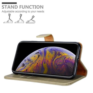 iPhone XS MAX lommebokdeksel etui (brun)