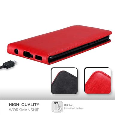 Huawei P10 PLUS deksel flip cover (rød)