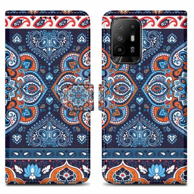 Oppo A94 5G lommebokdeksel etui (blå)
