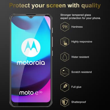Motorola MOTO E20 / E30 / E40 3x Skjermbeskytter
