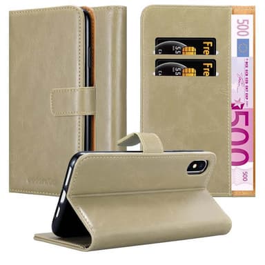 iPhone XS MAX lommebokdeksel etui (brun)