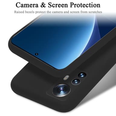Xiaomi 12 PRO silikondeksel case (svart)