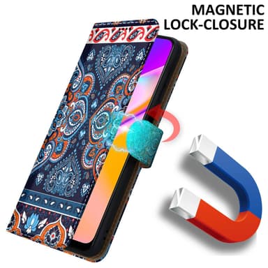 Oppo A94 5G lommebokdeksel etui (blå)