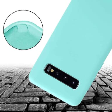 Deksel Samsung Galaxy S10 PLUS med Halskjede (turkis)