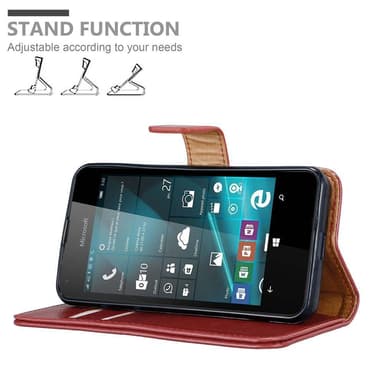 Nokia Lumia 550 lommebokdeksel etui (rød)