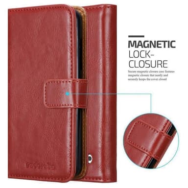 Nokia Lumia 550 lommebokdeksel etui (rød)