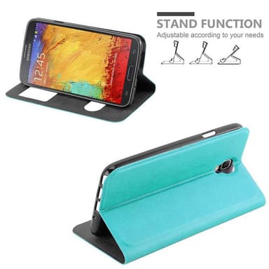 Samsung Galaxy NOTE 3 NEO lommebokdeksel cover (turkis)