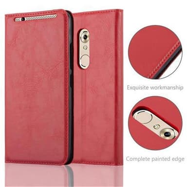 ZTE Axon 7 lommebokdeksel case (rød)