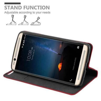 ZTE Axon 7 lommebokdeksel case (rød)