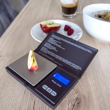 Presisjonsvekt 200 g elektronisk lommevekt (svart)