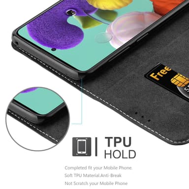 Samsung Galaxy A51 4G / M40s Deksel Case Cover (svart)