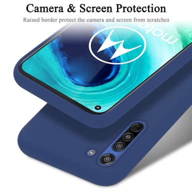 Motorola MOTO G8 silikondeksel case (Blå)
