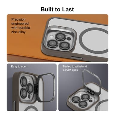 iPhone 14 PRO MAX deksel kompatibel MagSafe (Grå)