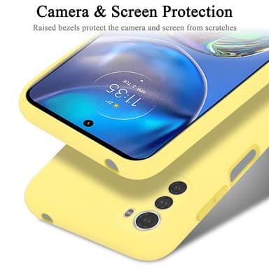 Motorola MOTO E32 4G / E32S silikondeksel case (gul)