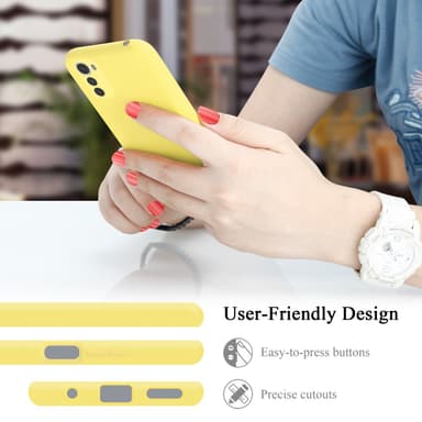 Motorola MOTO E32 4G / E32S silikondeksel case (gul)