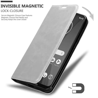 Motorola MOTO G7 / G7 PLUS lommebokdeksel case (grå)