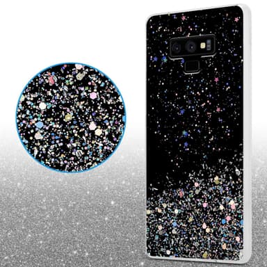 Samsung Galaxy NOTE 9 Silikondeksel Glitter (svart)