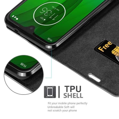 Motorola MOTO G7 / G7 PLUS lommebokdeksel case (grå)