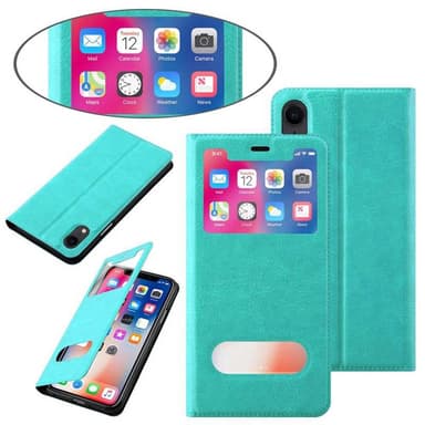 iPhone XR lommebokdeksel cover (turkis)