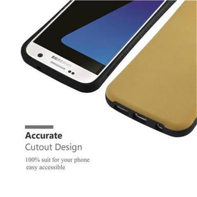 Samsung Galaxy S7 Hardt Deksel Cover (brun)