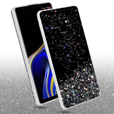 Samsung Galaxy NOTE 9 Silikondeksel Glitter (svart)
