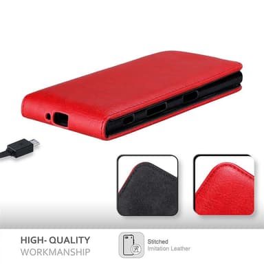 Sony Xperia XZ / XZs deksel flip cover (rød)