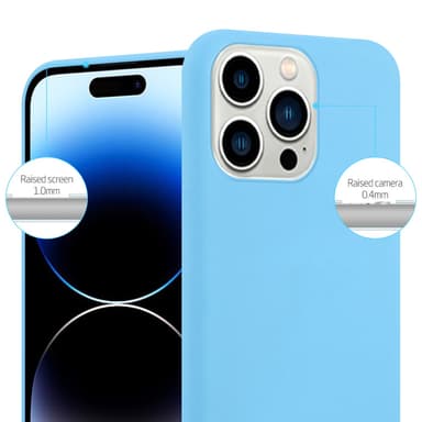 Deksel iPhone 14 PRO Silikon cover (blå)