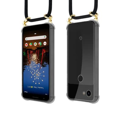 Google PIXEL 3A XL Deksel med Halskjede (svart)