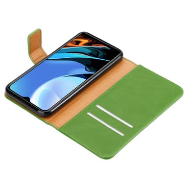 Xiaomi RedMi 9T / POCO M3 lommebokdeksel etui (grønn)