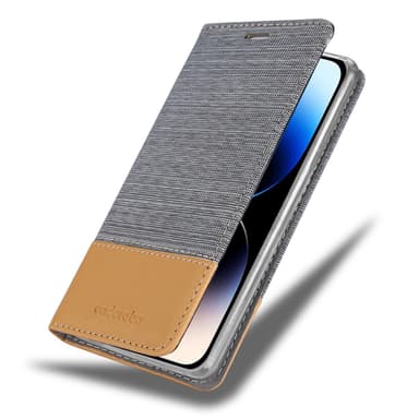 iPhone 14 PRO lommebokdeksel etui (grå)