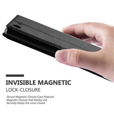 Sony Xperia M5 lommebokdeksel case (svart)