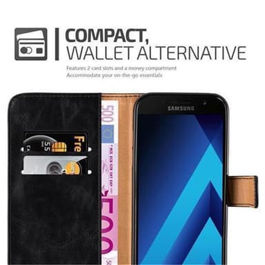 Samsung Galaxy A3 2017 lommebokdeksel etui (svart)