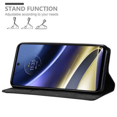 Motorola MOTO G51 5G lommebokdeksel case (svart)