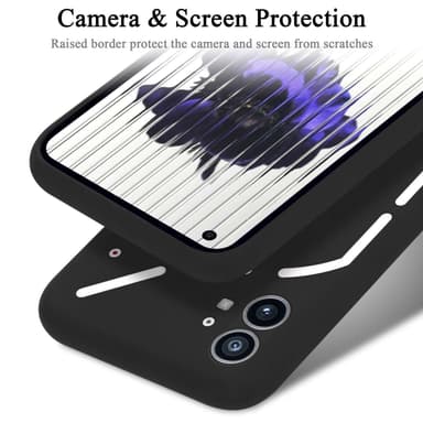 Nothing Phone (1) silikondeksel case (svart)