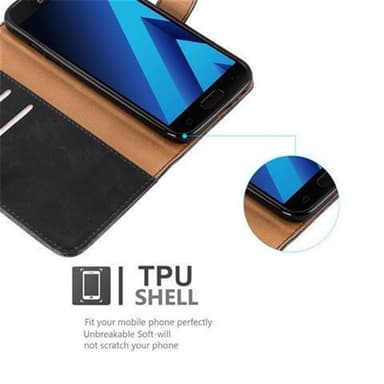 Samsung Galaxy A3 2017 lommebokdeksel etui (svart)
